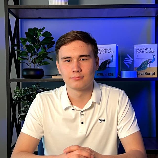 Jasurbek Otelbaev — full-stack developer, Tashkent